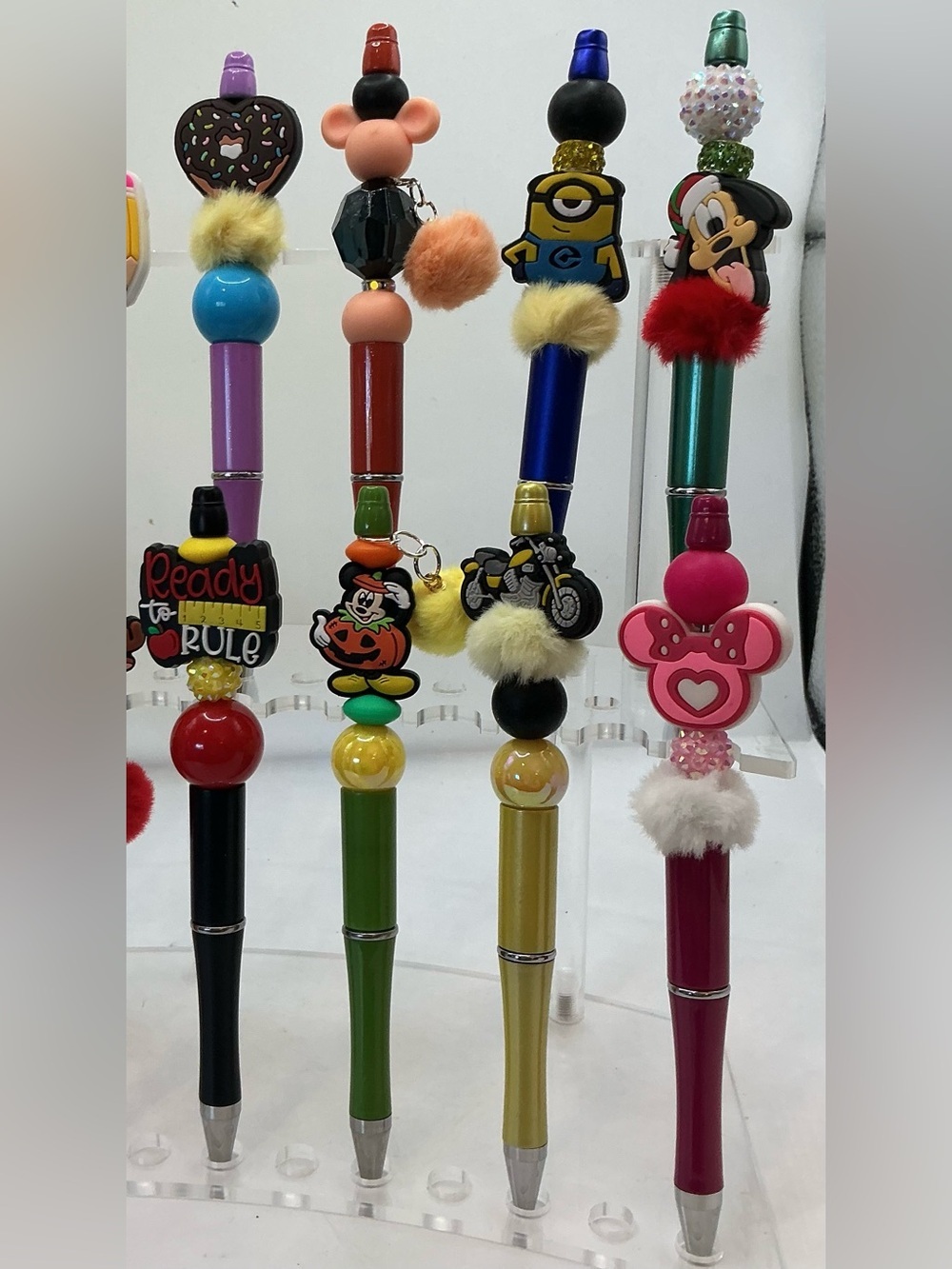 10 KIDS PENS-BEADED HANDMADE RANDOM BUT SUGGESTED - Picture 5 of 13